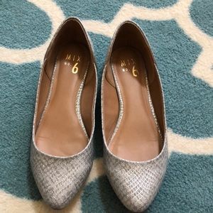 Mix no. 6 Sliver snake skin flats